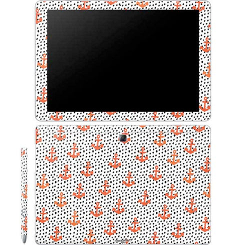 Bouffants and Broken Hearts Anchors and Dots Galaxy Book 12in Skin